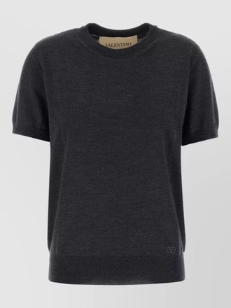 Valentino Garavani wool sweater short sleeves crew neck