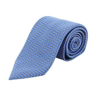 Tom Ford Embroidered Logo Silk Tie - male - Tom Ford - Ties - Blue - ONE SIZE - Accessories