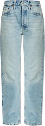 Re/Done 90s High Rise Loose Jeans - Dames - Loose Fit Jeans - Blauw - W26 - Katoen - Jeans