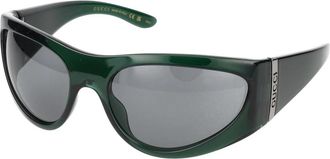 Gucci Stijlvolle Zonnebril - Heren - Zonnebrillen - Groen - 63 MM - Accessoires