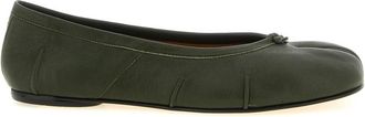 Maison Margiela Green Slip On Ballet Flats