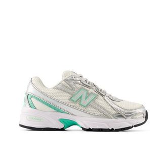 New Balance Bambino 740 Lace in Grigio/Verde, Sintetica, Taglia 35.5