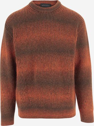 Woolrich Mens Rosewood Mixed-Fiber Knit Sweater