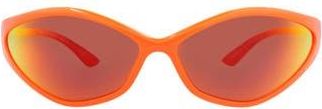 Balenciaga 83mm Oval Sunglasses in Orange Red at Nordstrom Rack