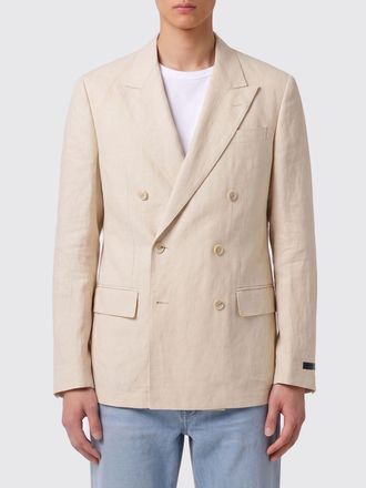 HUGO BOSS Blazer a doppiopetto in misto lino Hugo