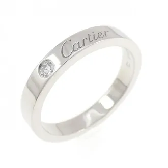 Cartier Platinum Platinum 950 Band Ring (Pre-Owned)