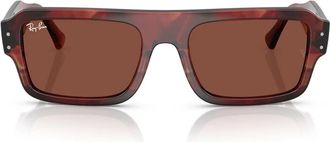 Ray-Ban Flacko Zonnebrillen - unisex - Zonnebrillen - Bruin - 56 MM - Accessoires