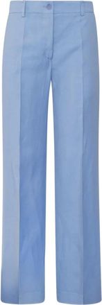 P.A.R.O.S.H. Wide Trousers, female, Blue, M, Raisa25 Viscose Trousers