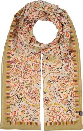 V. Fraas Ornamental Paisley Wrap Silk-Blend Scarf