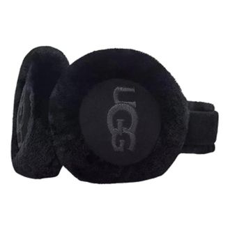 UGG (WMNS) UGG Sheepskin Embroidery Earmuf Black 20955-BLK