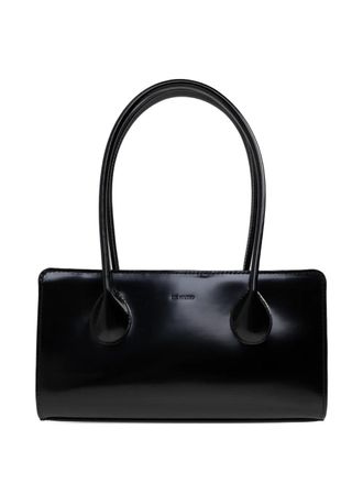 LI&Eacute; STUDIO The Lou lakleren tas - Zwart