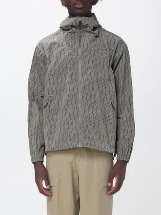 Murphy & Nye Ripstop Nylon Windbreaker Jacket with Abstract Print and Hood