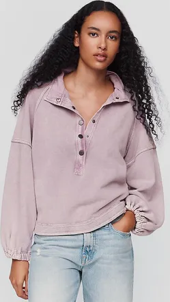 Pilcro Knit Project Canyon 100% Cotton Henley Top