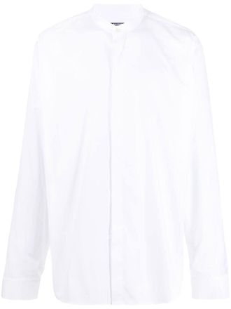 Balmain long-sleeved cotton shirt - men - Cotton - 40 - White