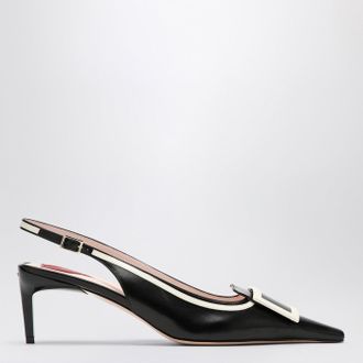Roger Vivier Viv Canard Leder Slingback Décolleté