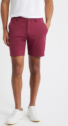 Swannies Bunker Flat Front Stretch Golf Shorts in Berry at Nordstrom, Size 38