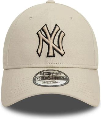 New Era Yankees Team Outline Cap - Heren - Petten - Beige - ONE Size - Katoen - Accessoires