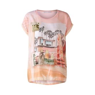 Oui Dames, Tops, Veelkleurig, Maat: XL