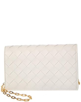 Bottega Veneta Intrecciato Mini Intrecciato Leather Wallet On Chain