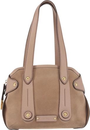 Ferragamo Gancini Tote Leather Leather Tote Bag Bag (Pre-Owned)