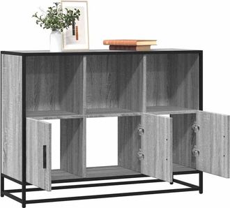 vidaXL vidaXL Credenza Grigio Sonoma 100x35x76 cm in Legno Multistrato
