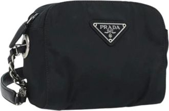 Prada Pre-owned Cross Body Bags, female, Black, Size: ONE SIZE Pre-owned Vintage Shoulder Bag