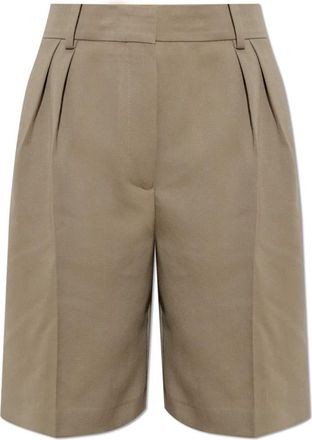Acne Studios Tailored Wool Shorts - Dames - Korte Broeken - Beige - S - Korte Broeken