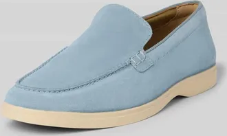 Clarks Slipper aus beschichtetem Leder Modell Torford Easy in Hellblau, Gr&ouml;&szlig;e 41