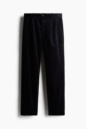 H&M Cordhose in Regular Fit - Marineblau