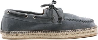 Scarosso Kai suede espadrilles - men - Calf Suede/Calf Leather/Jute/Jute/Rubber - 41 - Grey