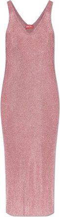 Diesel M-Deloca Dress - Dames - Casual kleedjes - Roze - M - Polyester - Kleedjes