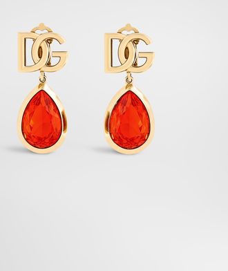 Dolce & Gabbana Orecchini - Woman Bijoux Orange Metal Onesize