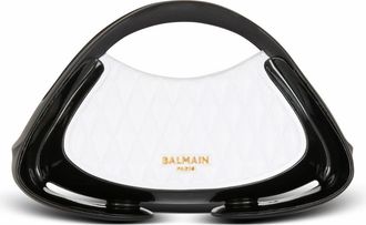 Balmain Two-Tone Quilted Small Jolie Madame Bag in White at Nordstrom