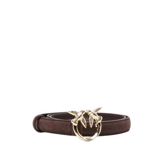 Pinko Pinko - Love Berry H2 Belt - Dames - Accessoires - Bruin - Maat: L Leer