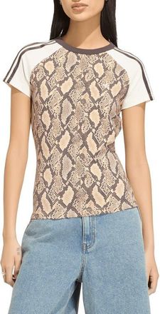 adidas Originals Cali Snakeskin Graphic T-Shirt in Linen/magic Beige at Nordstrom, Size Xx-Small