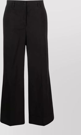 Parosh wide-leg trousers back pockets