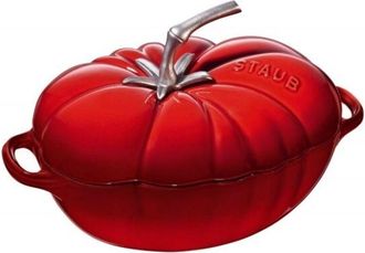 Staub Cocotte Tomato 25 cm Forma Kirschrot, Ghisa