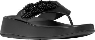FitFlop Fitflop F-Mode Beaded Chain Leather Toe Post Sandal