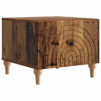 vidaXL Mesa De Caf&eacute; Con Caj&oacute;n Madera Envejecida 49 X 50 X 40 Cm Vidaxl