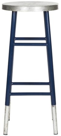 Safavieh Taburete de bar en hierro plateado