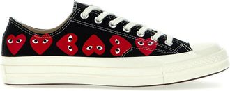 Comme Des Gar&ccedil;ons Black Lace Up Sneakers