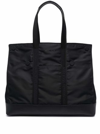Alexander McQueen Borsa tote con ricamo - Nero