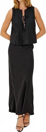 Rails Aja Sleeveless Top In Black Linen