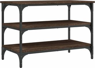 vidaXL Vidaxl - Banco Zapatero Madera De Ingenier&iacute;a Roble Marr&oacute;n 70x38,5x49 Cm