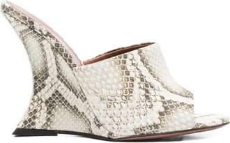 PARIS TEXAS Nina Schlangenleder-Sandalen