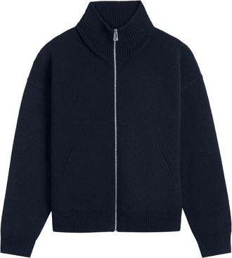 Axel Arigato Navy Blauwe Gebreide Trui - Heren - Vesten - Blauw - XL - Wol - Truien & Vesten