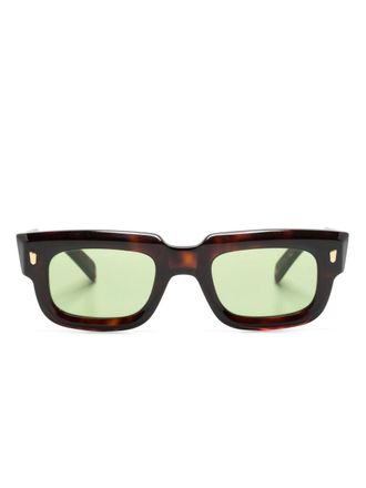 Cutler and Gross 9325 rectangle-frame sunglasses - unisex - Acetate/Acrylic (Fiber) - 50 - Brown