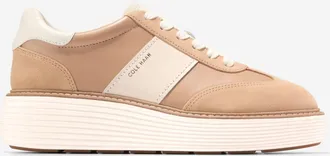 Cole Haan Womens &Oslash;riginal Grand Max Platform Sneakers - Beige Size 10.5