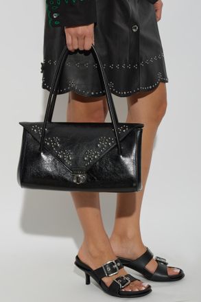 Marni Studded Leather Bag, Womens, Black