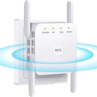 OEM Repetidor Wifi Para Exteriores, Nuevo Amplificador Wifi De 1200 Mbps (modelo 2025), Potente Extensor Wifi Inal&aacute;mbrico De Doble Banda De 5 Ghz Y 2,4 Gh